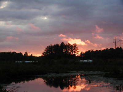 Spectacle Pond at sunset #5