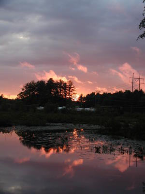 Spectacle Pond at sunset #6