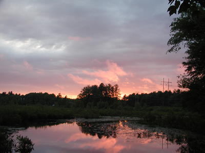 Spectacle Pond at sunset #9