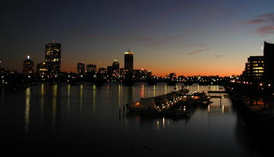 Boston and Cambridge sunset