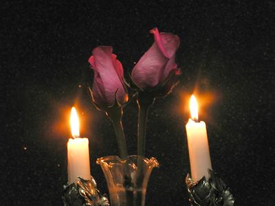 Candles and roses #2