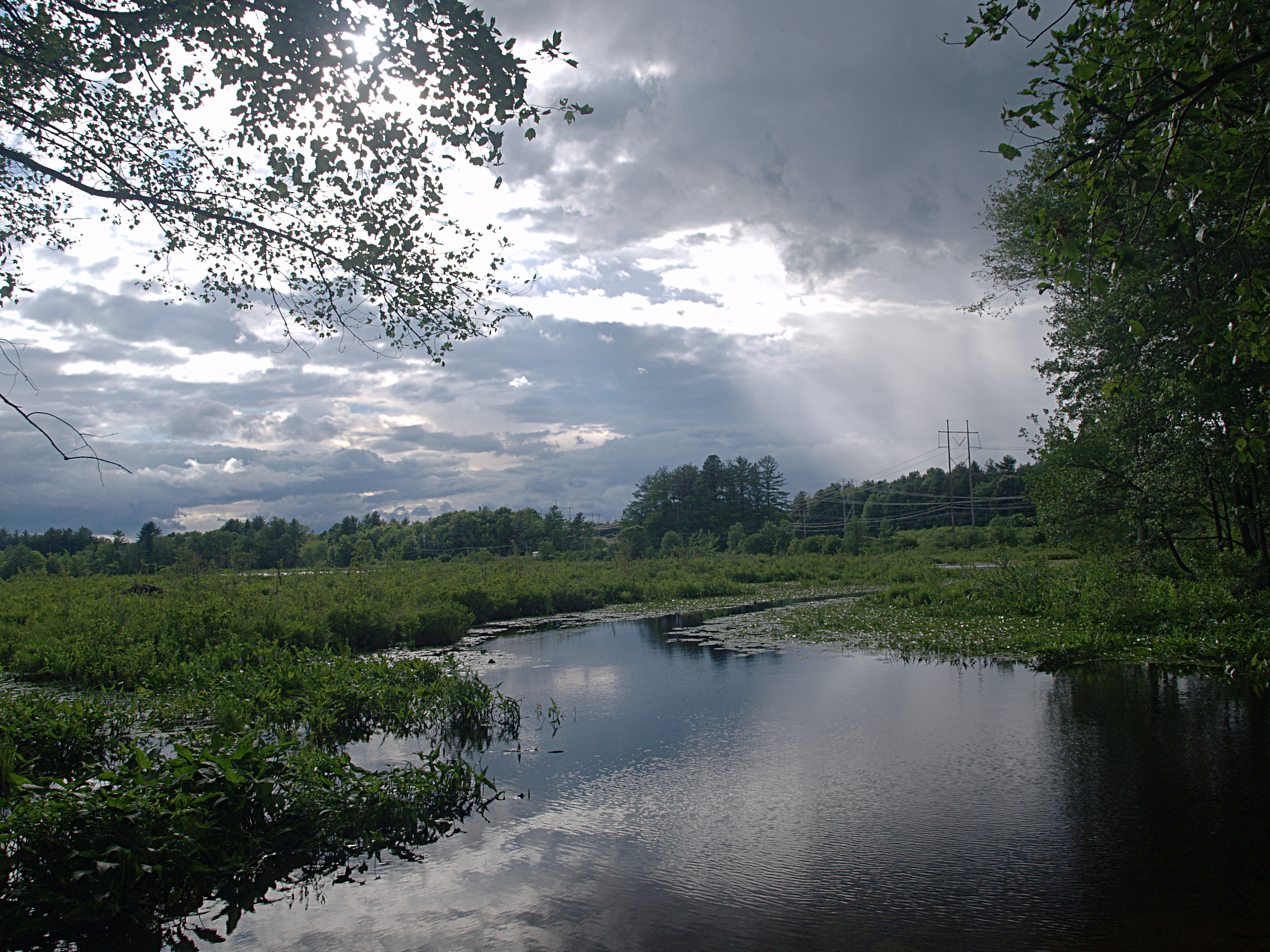 Clouds over Spectacle Pond