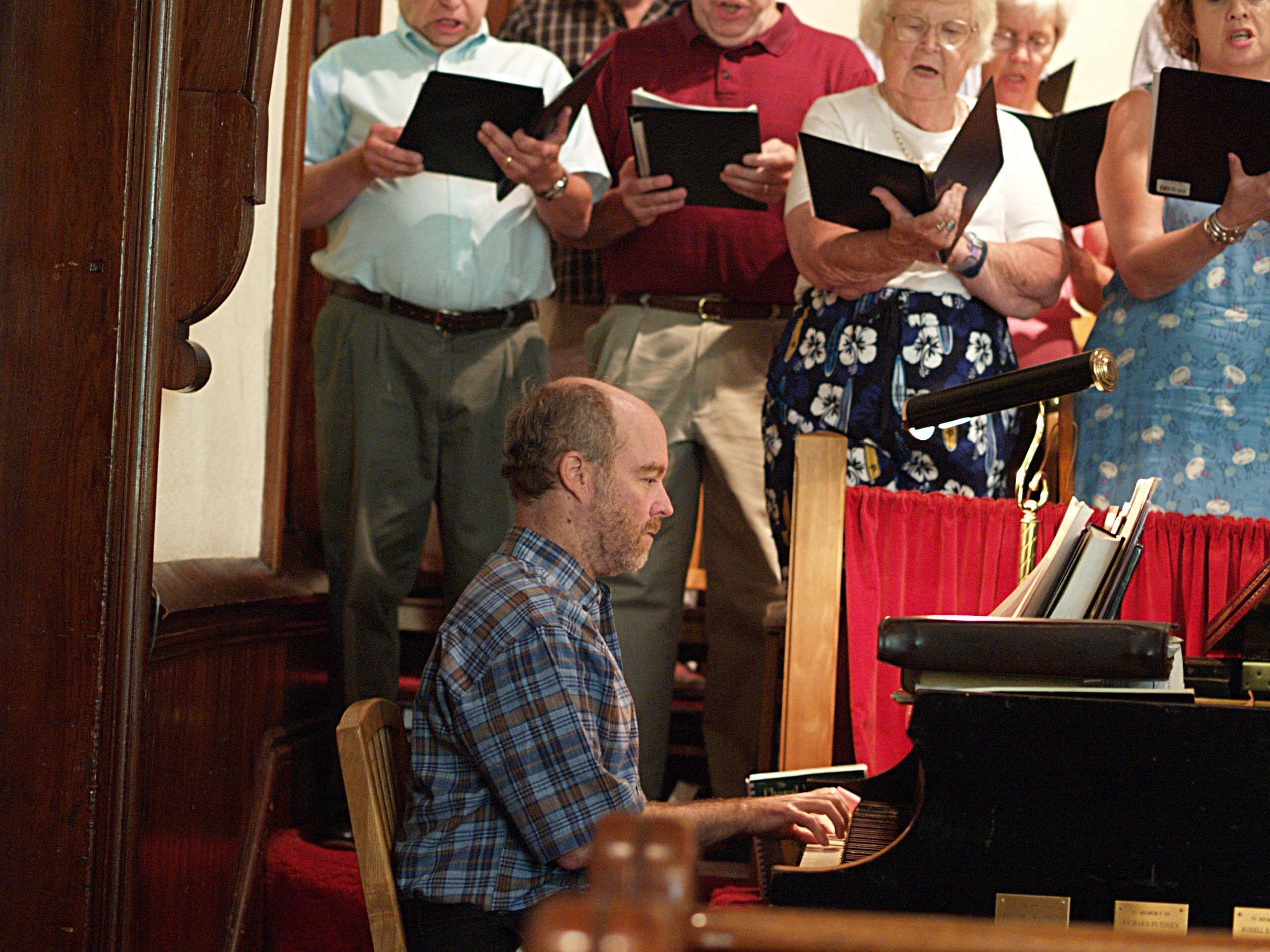 Ed Rosser, music director of South Acton Congregational Church on his 50th birthday #2