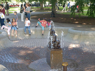 Boston fountain in the public garden #2