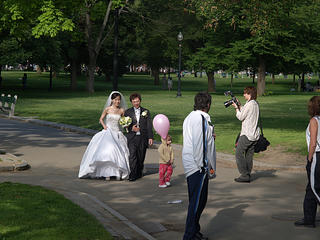 Wedding photographs in the common