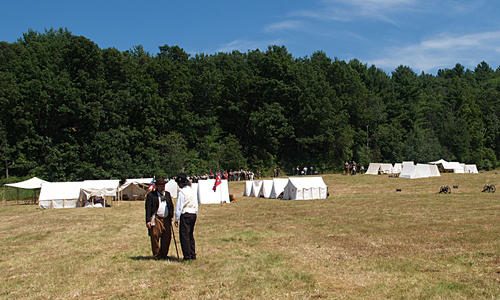 Confederate encampment
