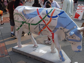 Subway cow