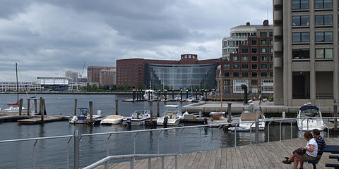 Boston hotel from the New England Aquarium