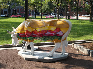Moovin Veggie Burger cow