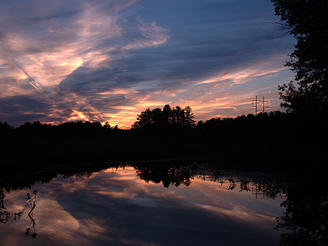 Sunset over Spectacle Pond #5