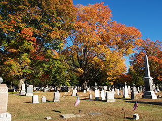 Concord cemetery in fall #2