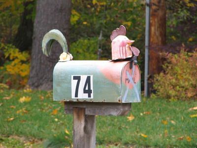 Chicken mailbox