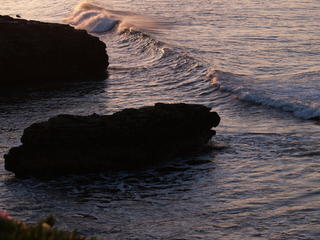 Pacific waves at dawn