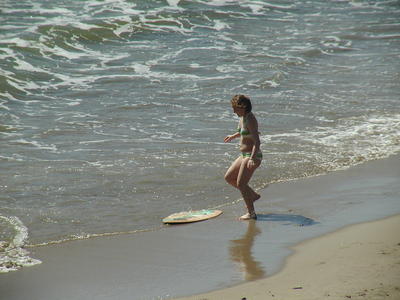 Beach surfing