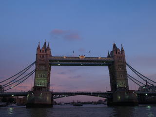 Tower bridge at dusk