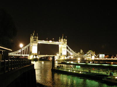 The Tower Bridge at night