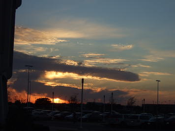 Sunset clouds at the Austin airport #6