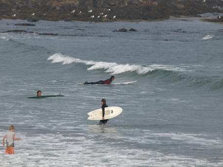 Surfing in Maine #4