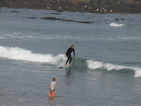 Surfing in Maine #5