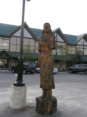 Wooden statue