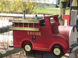 Firetruck mailbox