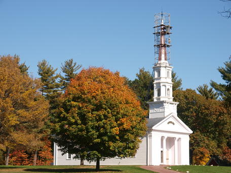 Martha Mary chapel in fall #2
