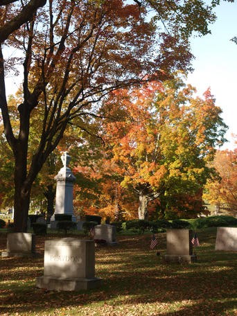 Andover cemetary in fall
