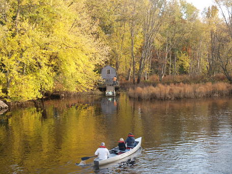 Concord river in fall