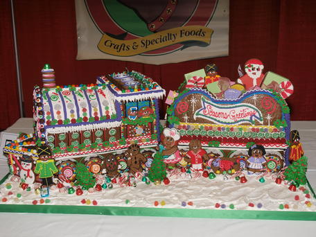 Gingerbrad train by Ginger Betty's Bakery