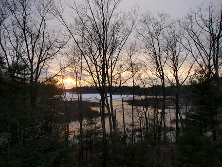 Spectacle pond sunset