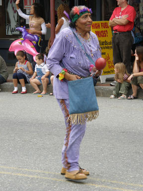 Parade participant