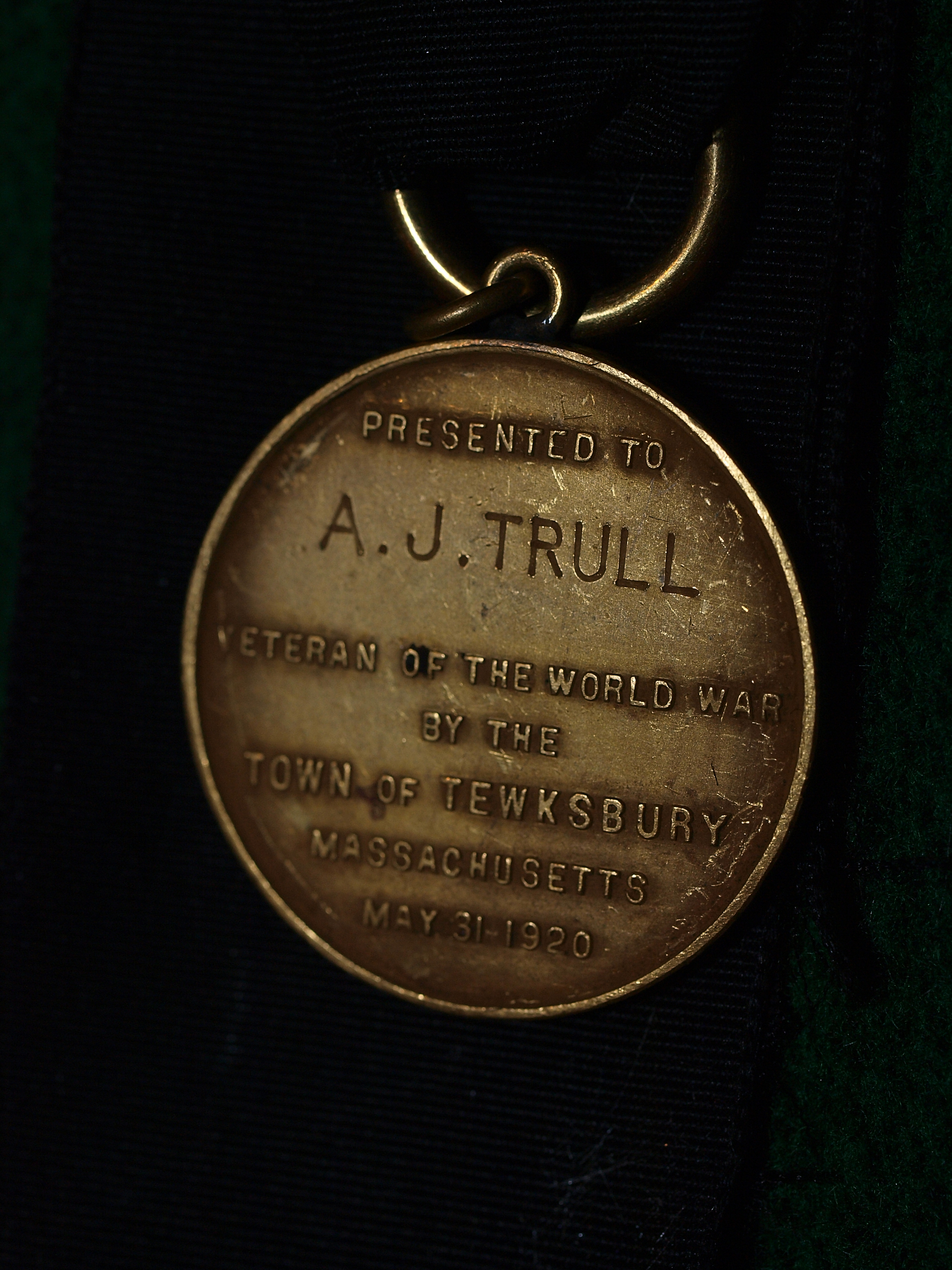 A. J. Trull World War I medal #2