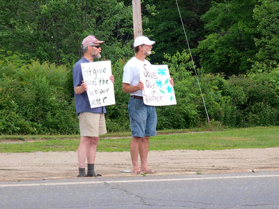 Protest against Pan-am plan to pave over the Ayer aquifer #5
