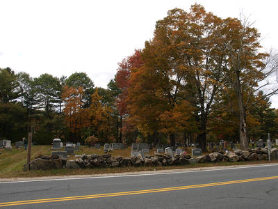 Grafton New Hampshire cemetery in fall
