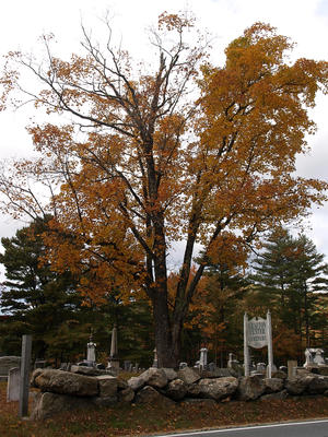 Grafton New Hampshire cemetery in fall #2