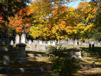 Andover cemetery in fall #3