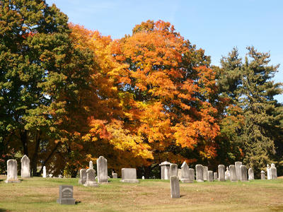 Andover cemetery in fall #5