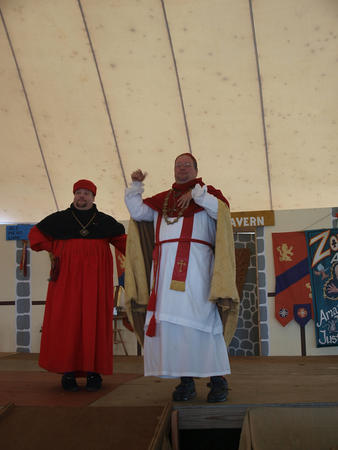 Pope and cardinal