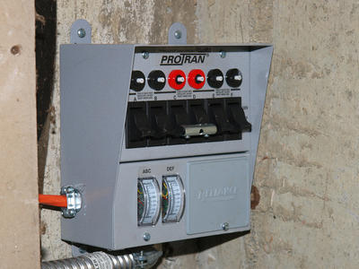 Generator switch box