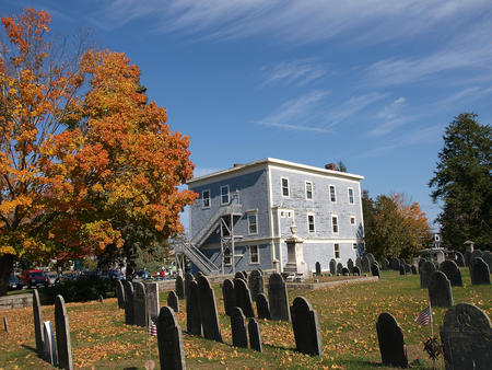 Harvard graveyard in the fall #4