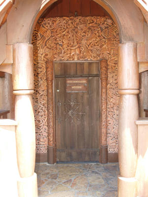 Door at the Stave church