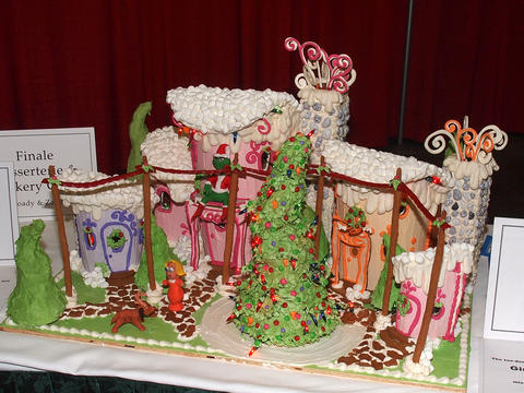 Grinch gingerbread house