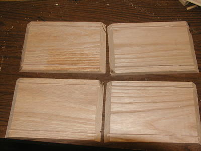 Sides with grooves for front and back panels