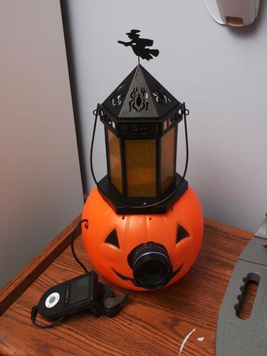Pumpkin camera with flash and remote control #2