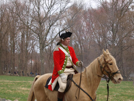 British officer with horse #2