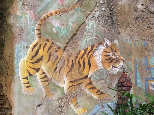 Tiger wall painting