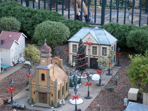 Model railroad with Christmas decorations #2