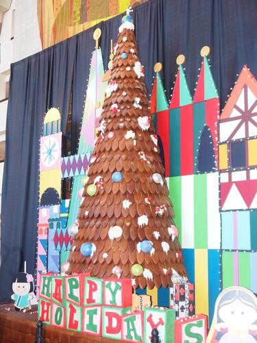 Gingerbread tree at the Contemporary hotel