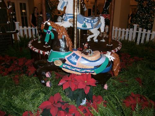 Gingerbread carousel at the Beach Club Resort hotel