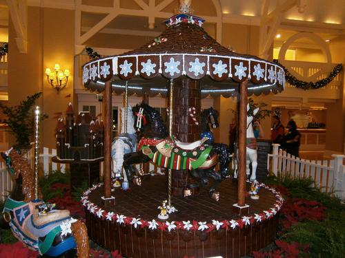 Gingerbread carousel at the Beach Club Resort hotel #2